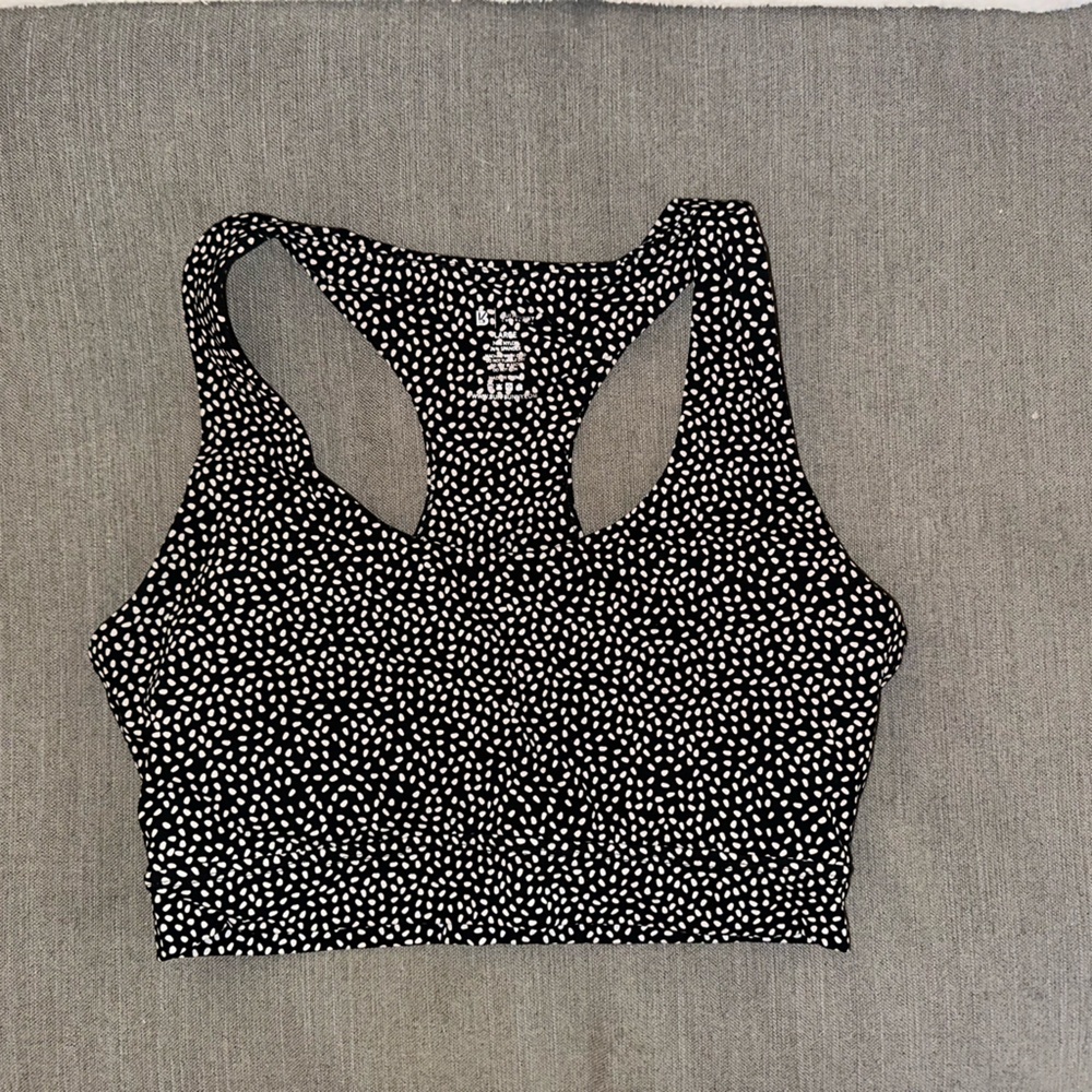 Buffbunny Collection Solar Sports Bra - Onyx Black Bossy Print